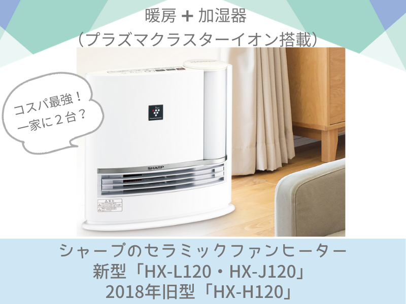 SHARP シャープ セラミックファンヒーター HX-120G-V ラベンダー